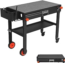 Outdoor Portable Grill Table Stand - Folding Prep Stand for 17