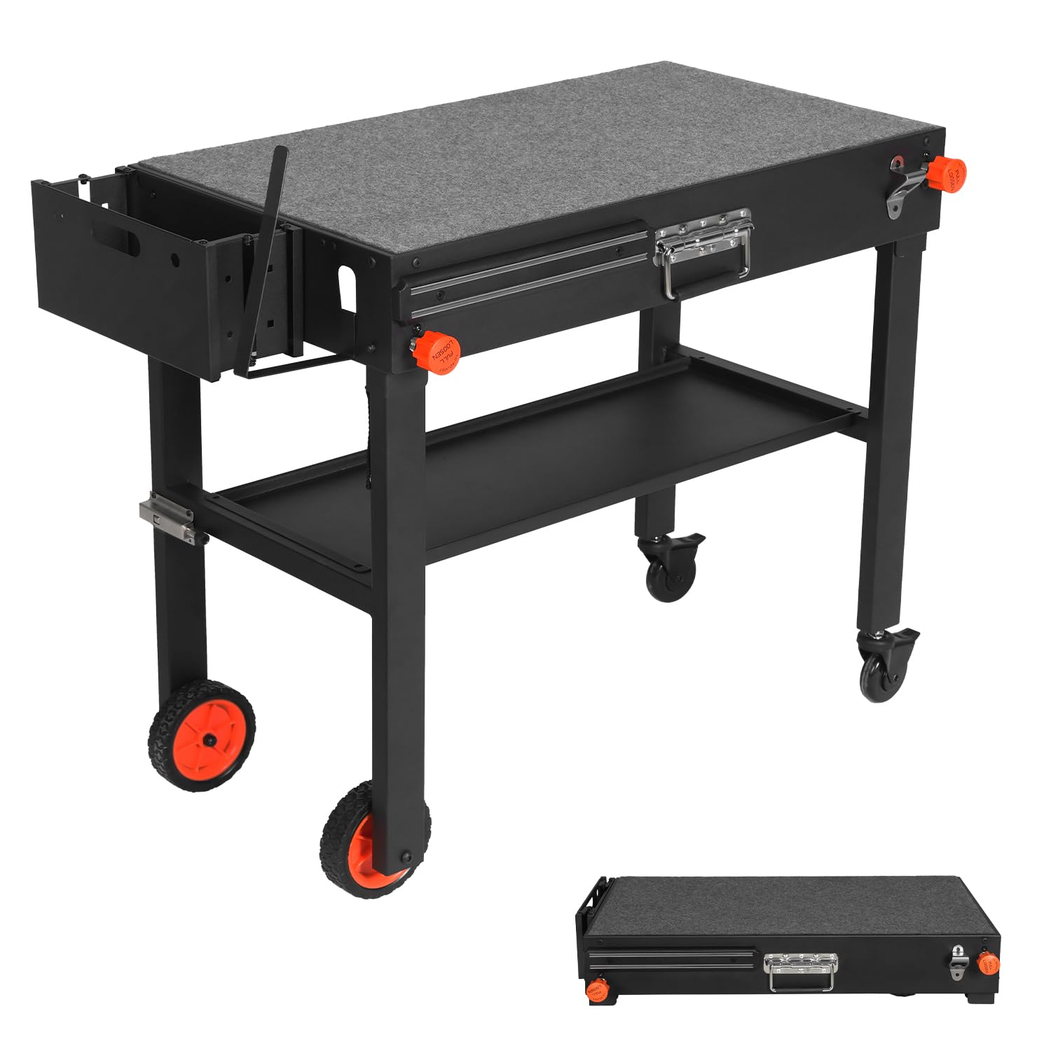 Outdoor Portable Grill Table stand Folding Prep Stand for 17" or 22" Blackstone Griddle, Large