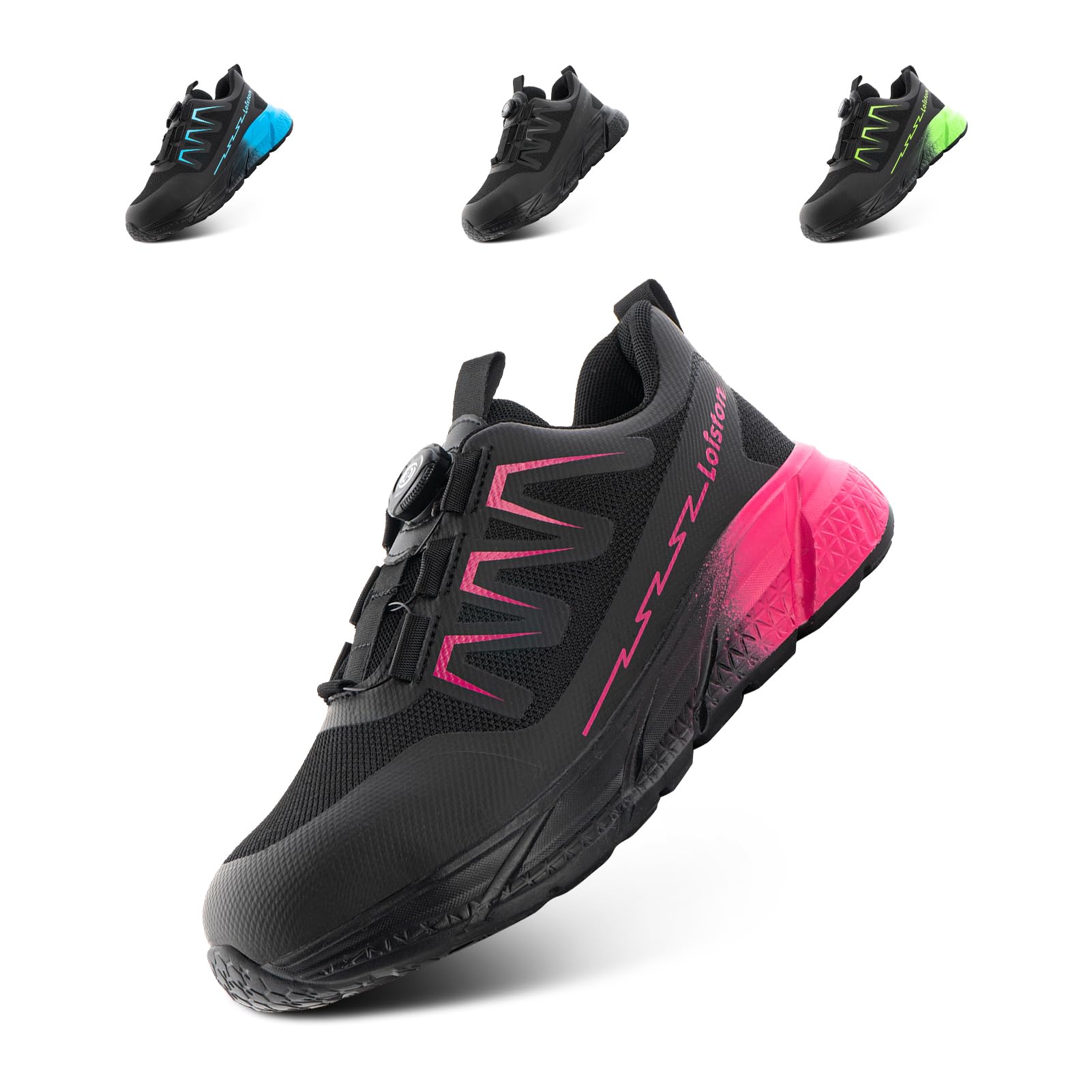 Zapatos de Seguridad Mujer Calzado Seguridad Zapatillas de Trabajo Mujer Ligeros Comodas Antideslizantes Rosa NT4 EU39