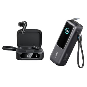 Anker Soundcore P41i Laptop Power Bank 25 000mAh Portable Charger with Triple 100W USB-C Ports Built-in and Retractable