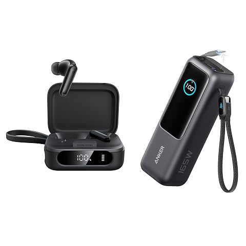 Anker Soundcore P41i Laptop Power Bank 25 000mAh Portable Charger with Triple 100W USB-C Ports Built-in and Retractable
