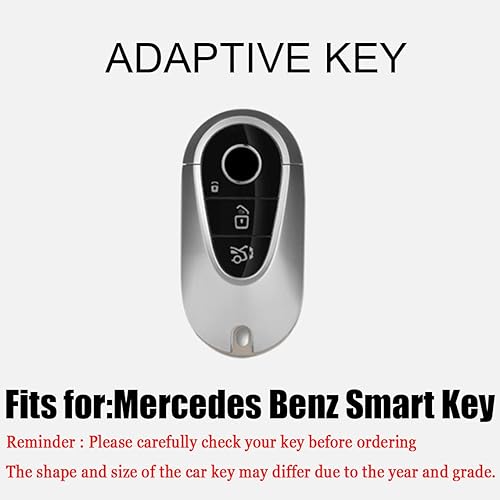 Miniatura 2 de HIBEYO Funda para llavero Mercedes Benz Clase S Clase G Clase E 2020-2023 con diamantes de imitación, accesorios de automóvil para Mercedes Smart