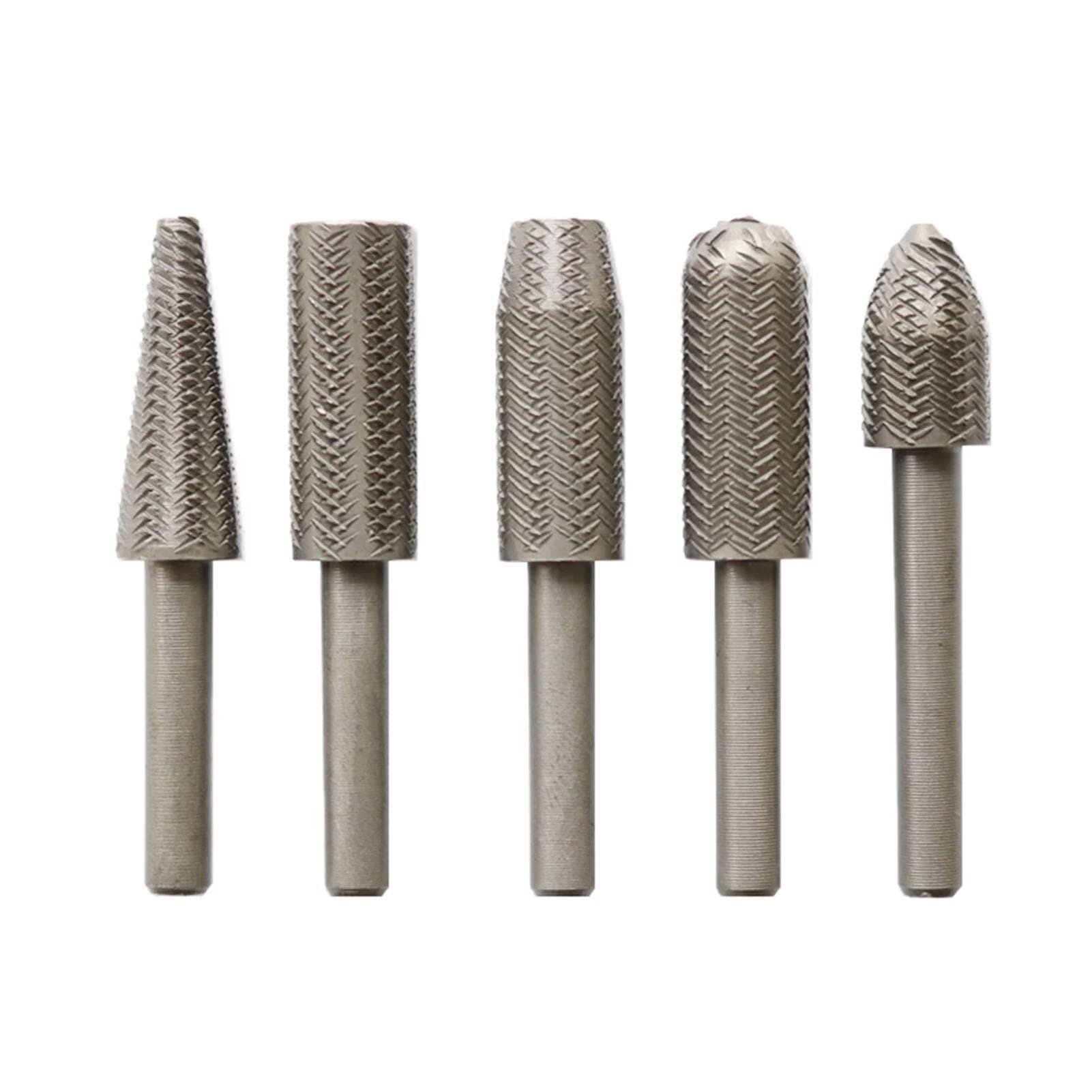 uptodateproducts 5 Pcs Rotary Burr Set High Speed Steel Double Cutter Rotary Files Drill Grinding Cutter Tools Bits Set with 6mm 1/4 Inch Shank for Woodworking Polishing Carving Engraving (B09WVK4WNZ) Amazon Price History, Amazon Price Tracker