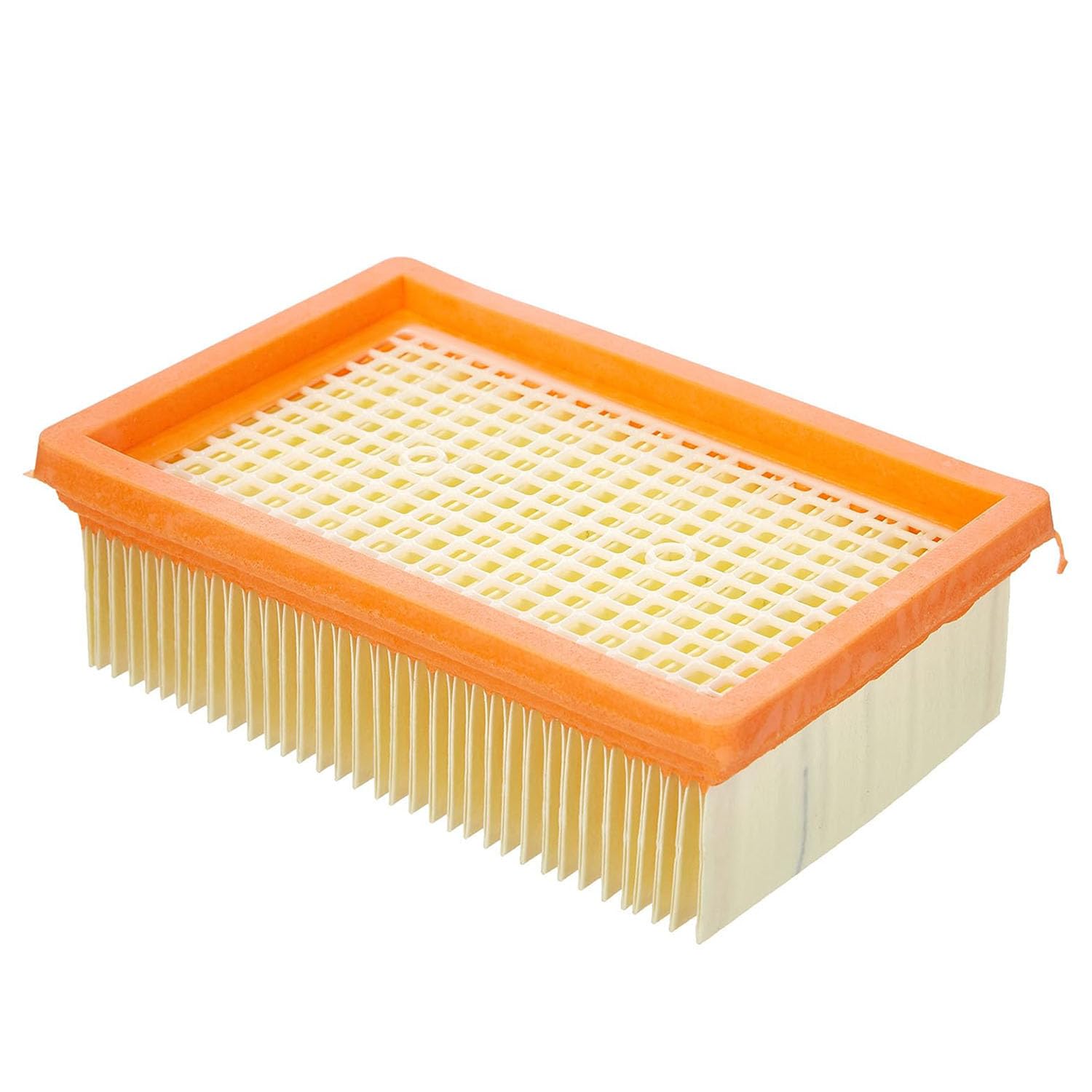 X springReplacement Vacuum Filter, Wet and Dry Vacuum Cleaner Filter Replacement Parts, Flat-Pleated Filter, Flat Filter Element Accessories for KARCHER WD4 WD5 WD6 MV4 MV5 MV6 Vacuum Cleaner