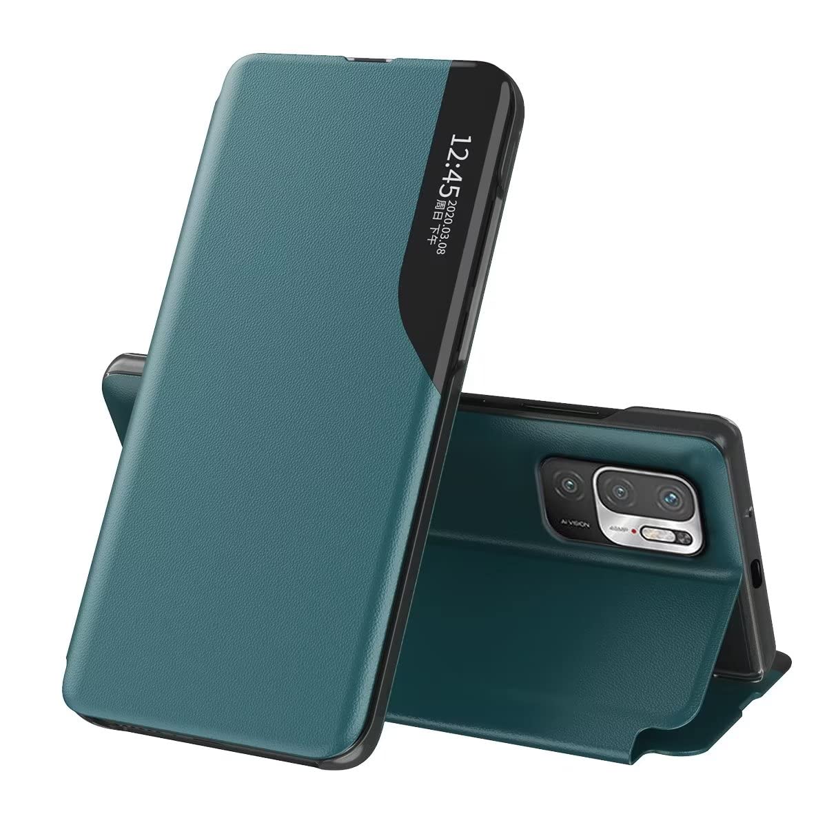 Custodia EASSGU Per Redmi Note 10 5G / POCO M3 Pro 5G - Cover Antiurto Con Cavalletto