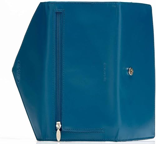 Miniatura 7 de Big Skinny Billetera delgada de cuero para mujer, con tres pliegues, capacidad para hasta 40 tarjetas