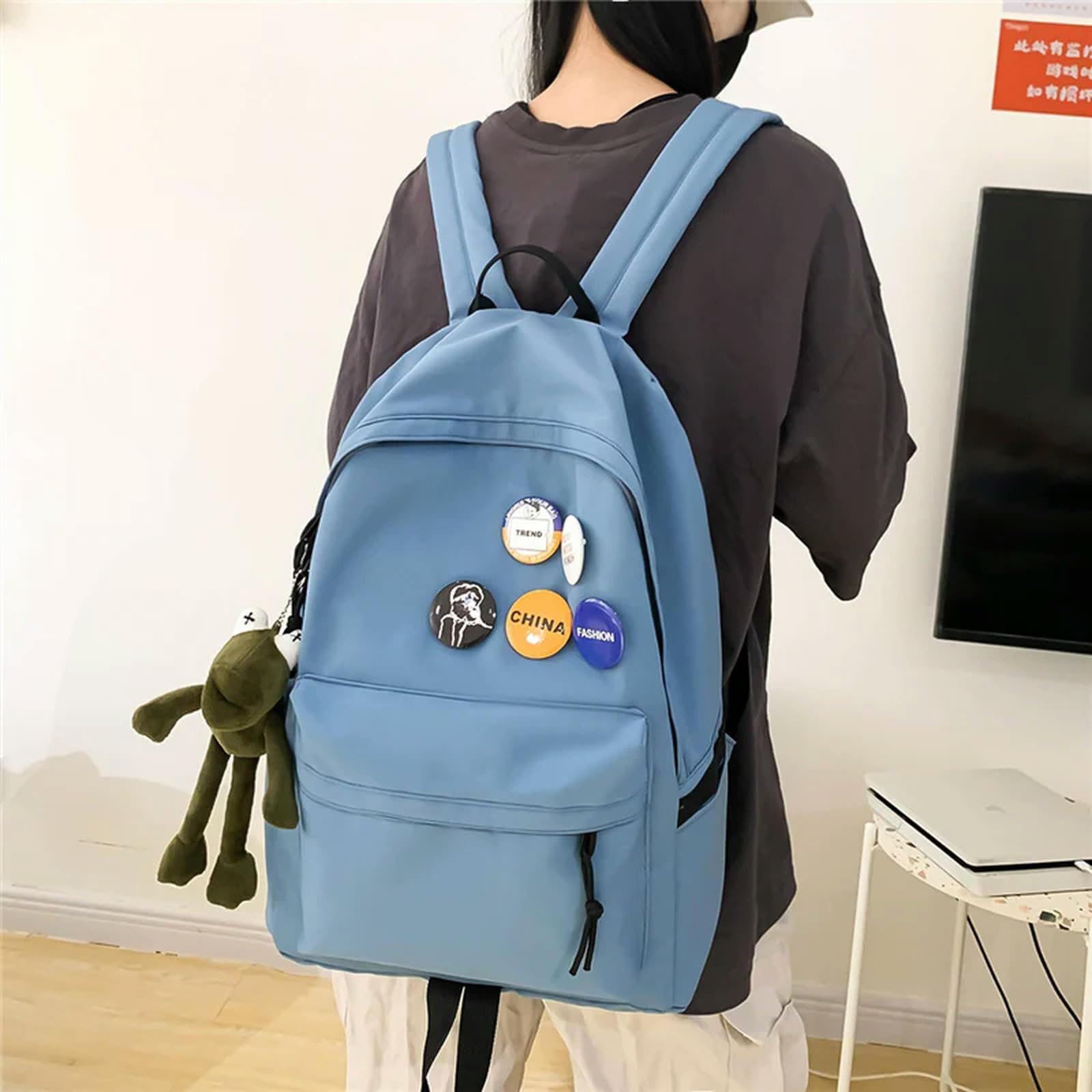 Zaino Scuola Borse Scolastiche Per Ragazze Multifunzione Doppia Cerniera Donna Zaino Adolescenti Ragazze Laptop Studentessa Studentessa