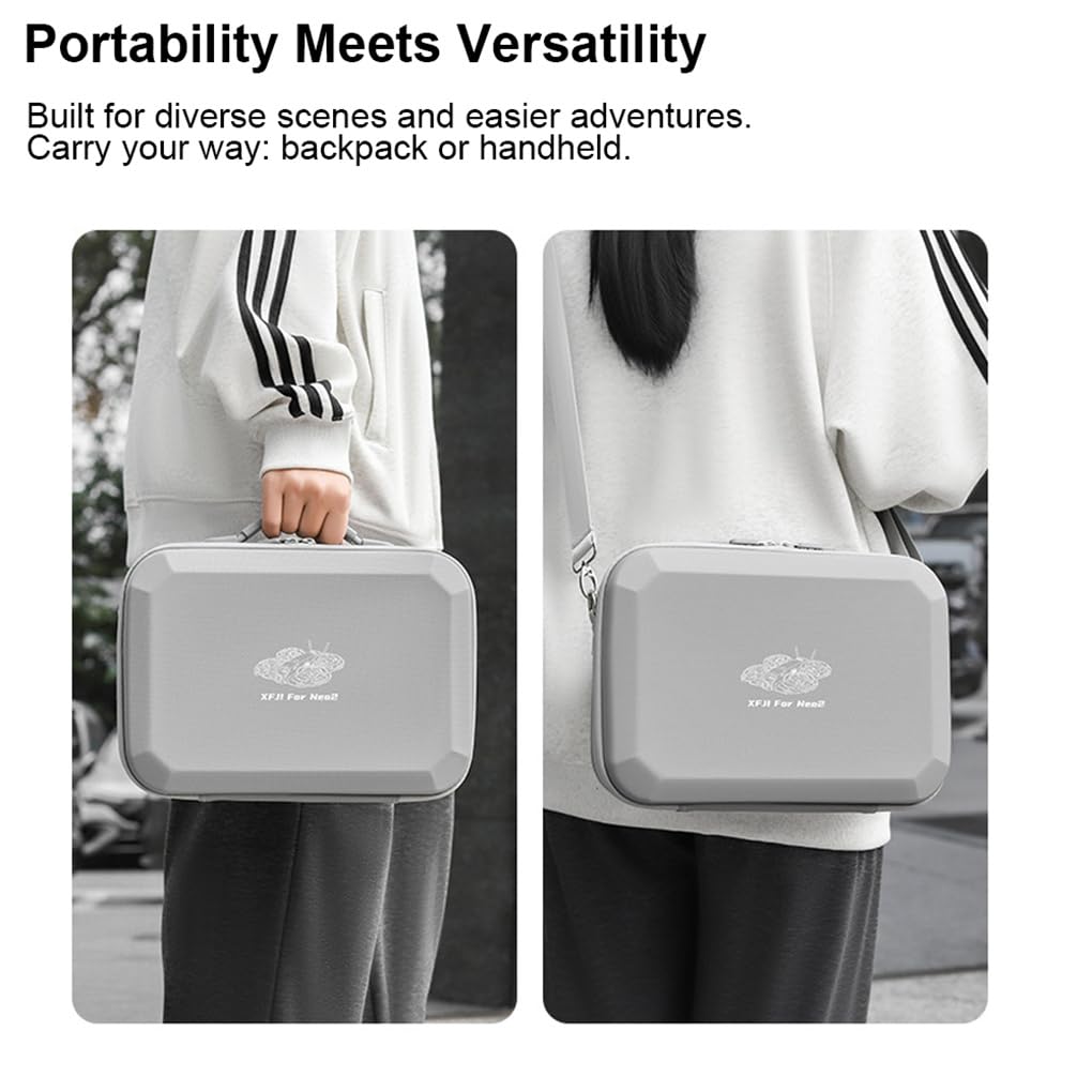 Generico Custodia per DJI Neo2 Fly More Combo Accessori,EVA Bagagli Borsa da viaggio per DJI Neo2, compatibile con Neo 2 Drone,RC-N3 Controller,quattro-Batteria,Hub di ricarica