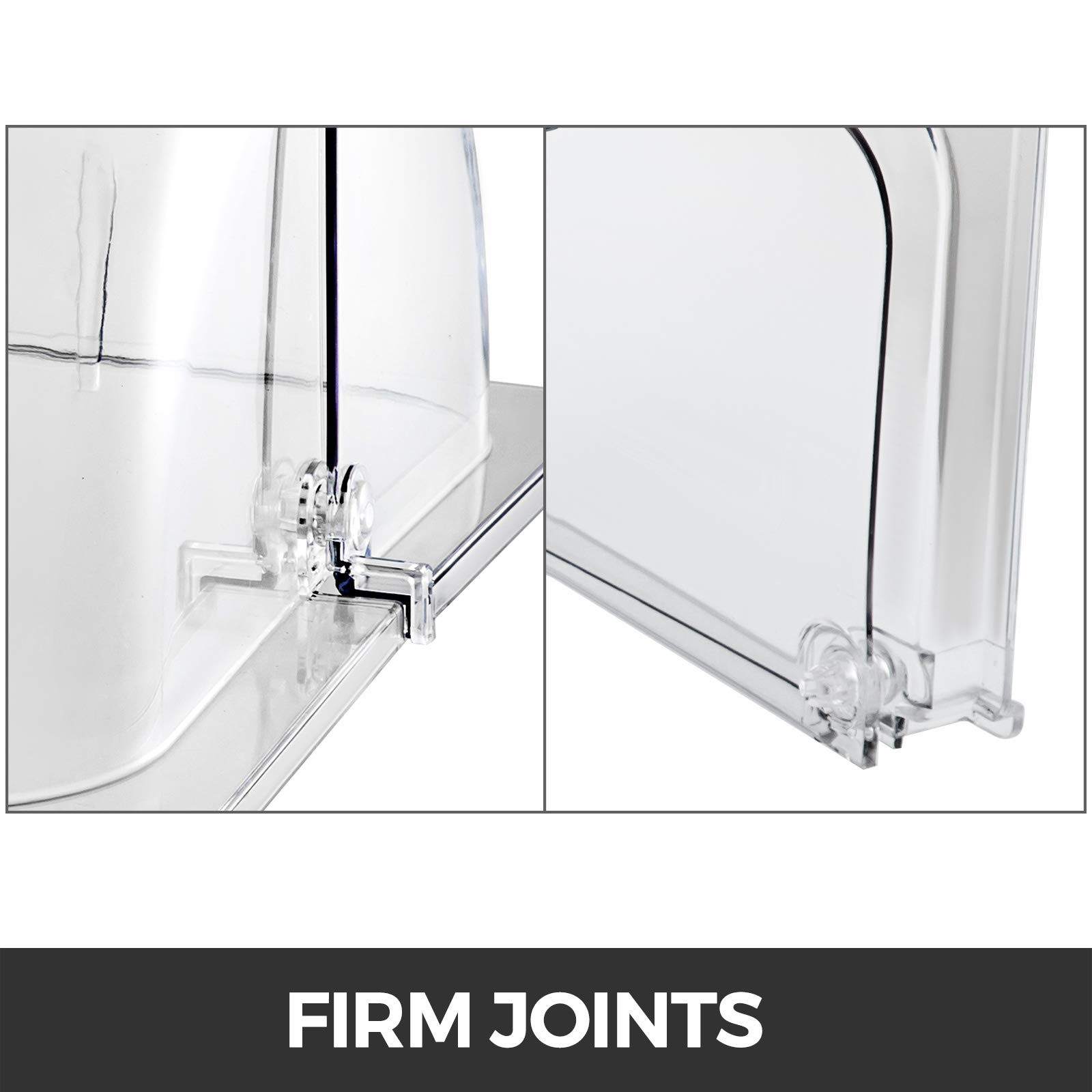 Mophorn 6 Pack Chafing Dish Cover Clear 21"x13"x17" Full Size Roll Top