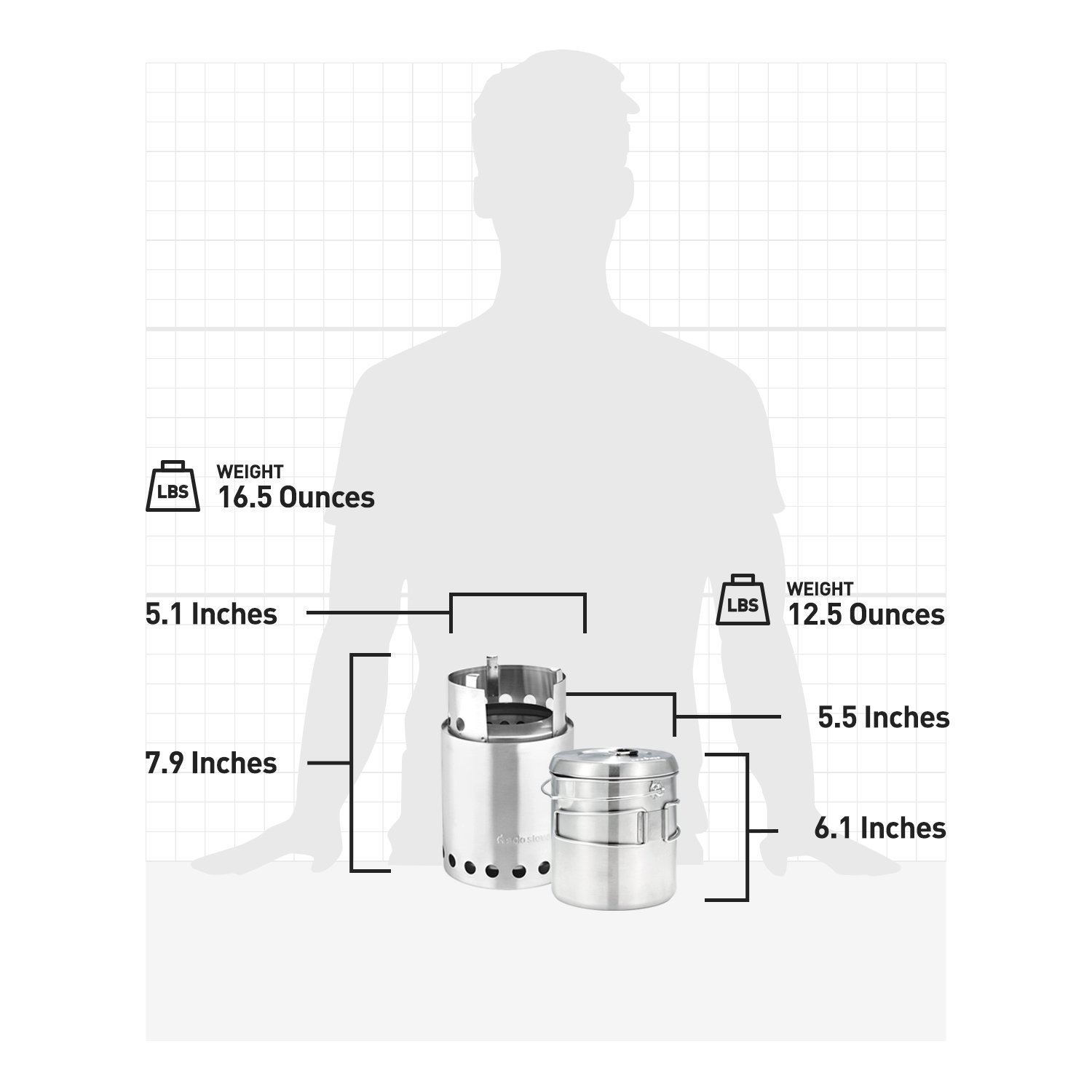 ソロストーブタイタン＆ソロポット1800キャンプストーブ コンボ Amazon | ソロストーブタイタン＆ソロポット1800キャンプ