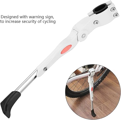 Miniatura 3 de Soporte blanco, soporte de aleación de aluminio ajustable, se adapta a 16" 20" 24" 26" (blanco)