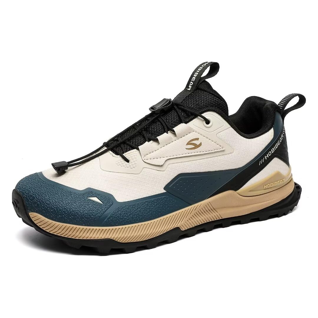 HOBIBEARMen's Wide Toe Walking Shoes Zero Drop Non Slip Wear Resistant  Sneakers