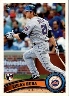 2011 Topps #129 Lucas Duda New York Mets MLB Baseball Card (RC - Rookie Card) NM-MT