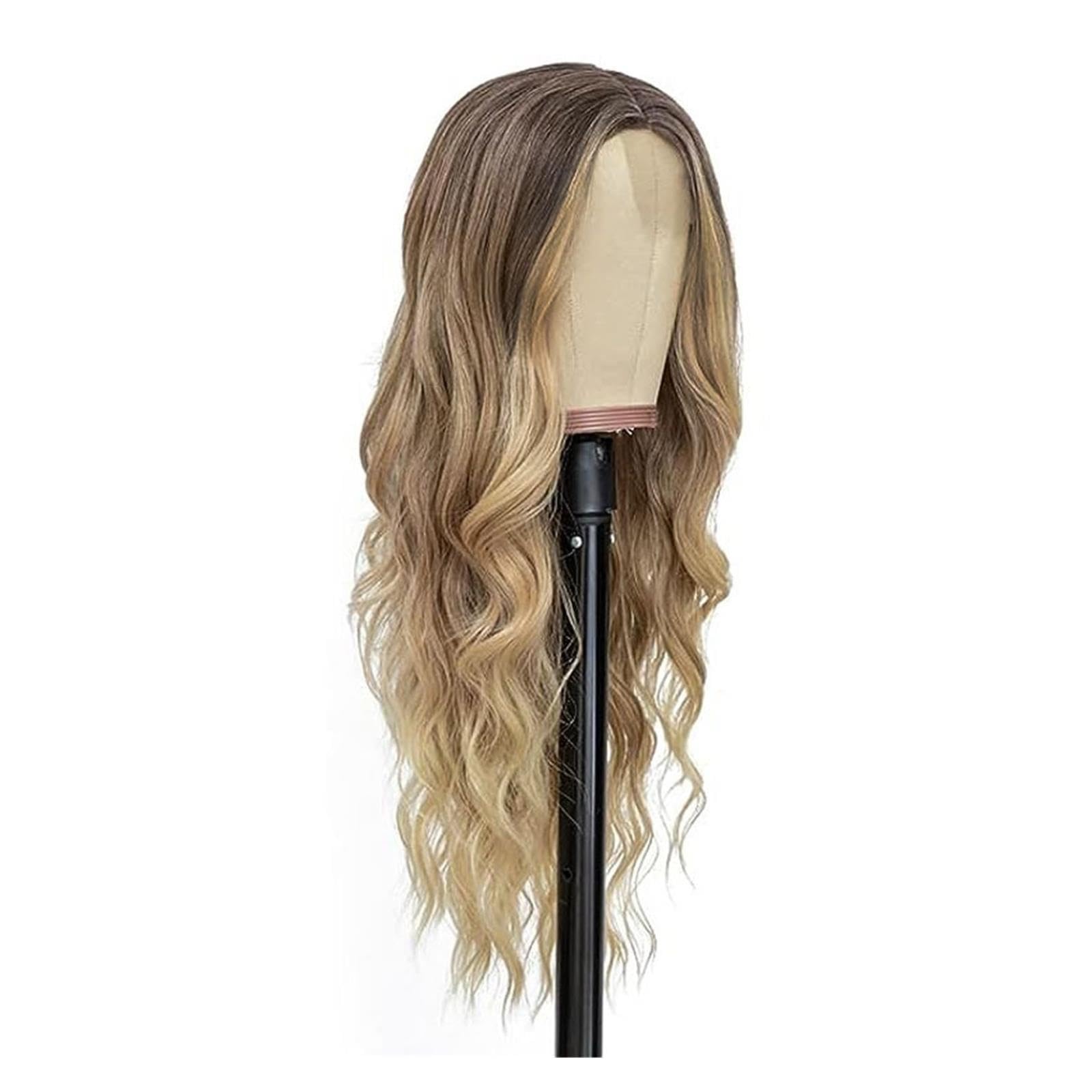 Parrucche Parrucca da donna for capelli ricci lunghi color oro sfumato