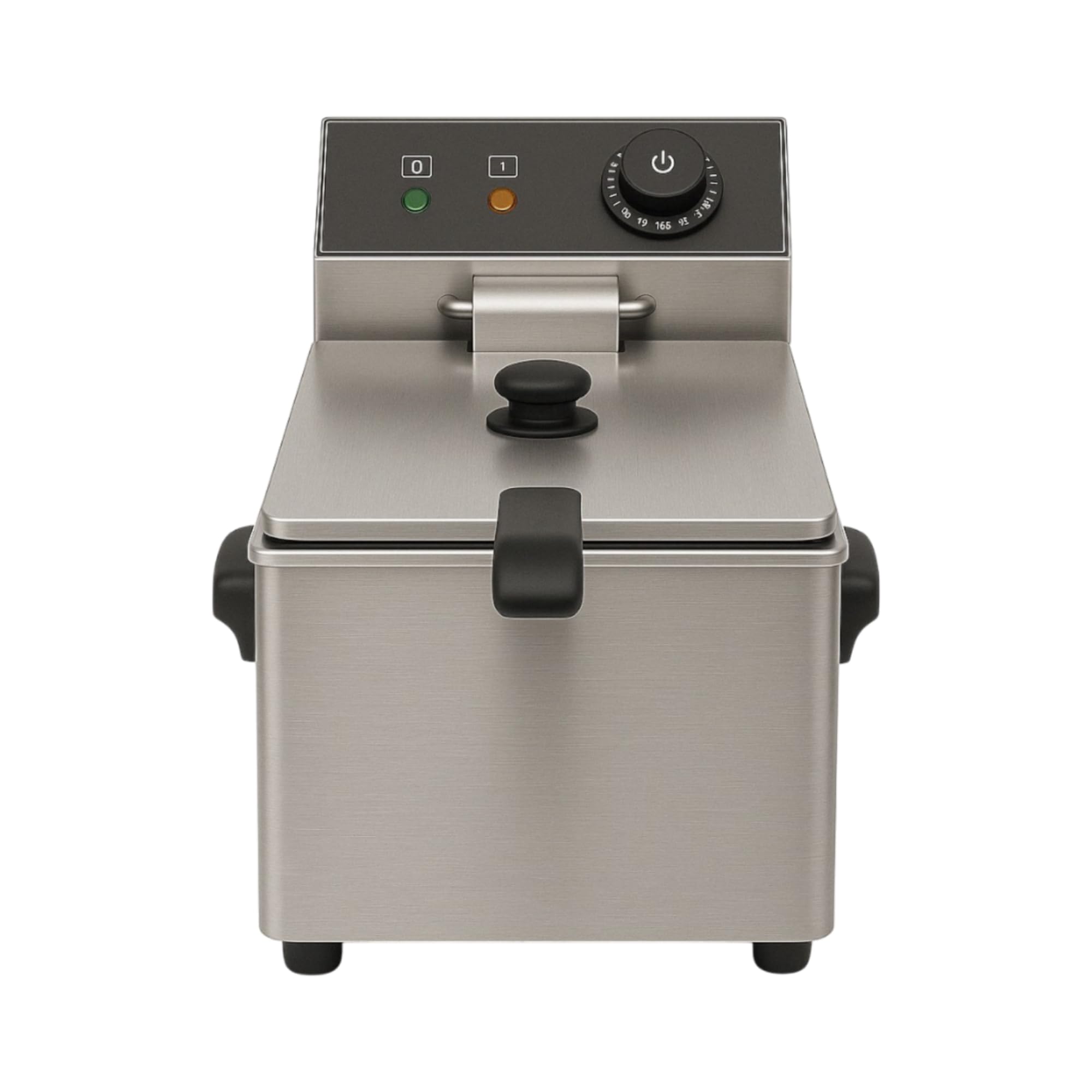 Friteuse Électrique Professionnelle 8L - 2800W - Température 190°C - Cuve Inox - Thermostat Sécurité