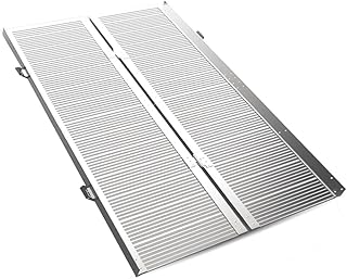 Equipmed 152cm Portable Folding Aluminium Access Ramp, 272kg Rated, for Wheelchair, Mobility Scooter