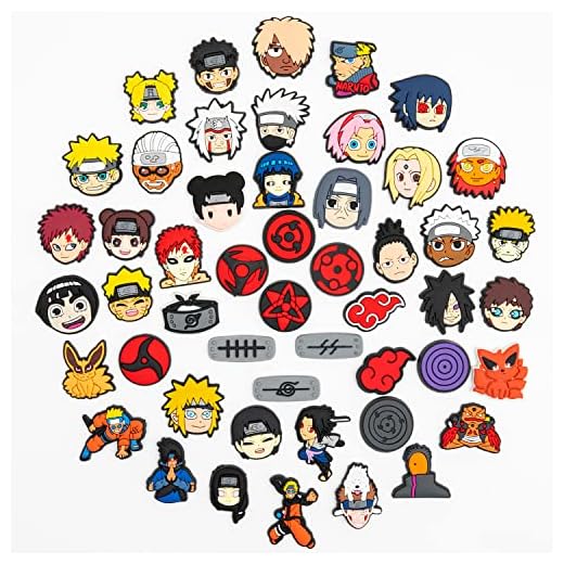 Anime Croc Charms Anime Charms 50 PCS Anime Shoe Charms Croc Pins Croc Accessories Crock Charms Cute Croc Charms for Teens Boys Girls Shoe Decoration Charms Croc Shoe Charms Party Favor