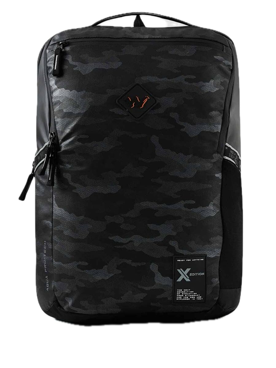 WildcraftSeeker 4 Compartment Laptop Backpack 23 L - Black Metallic (13244)