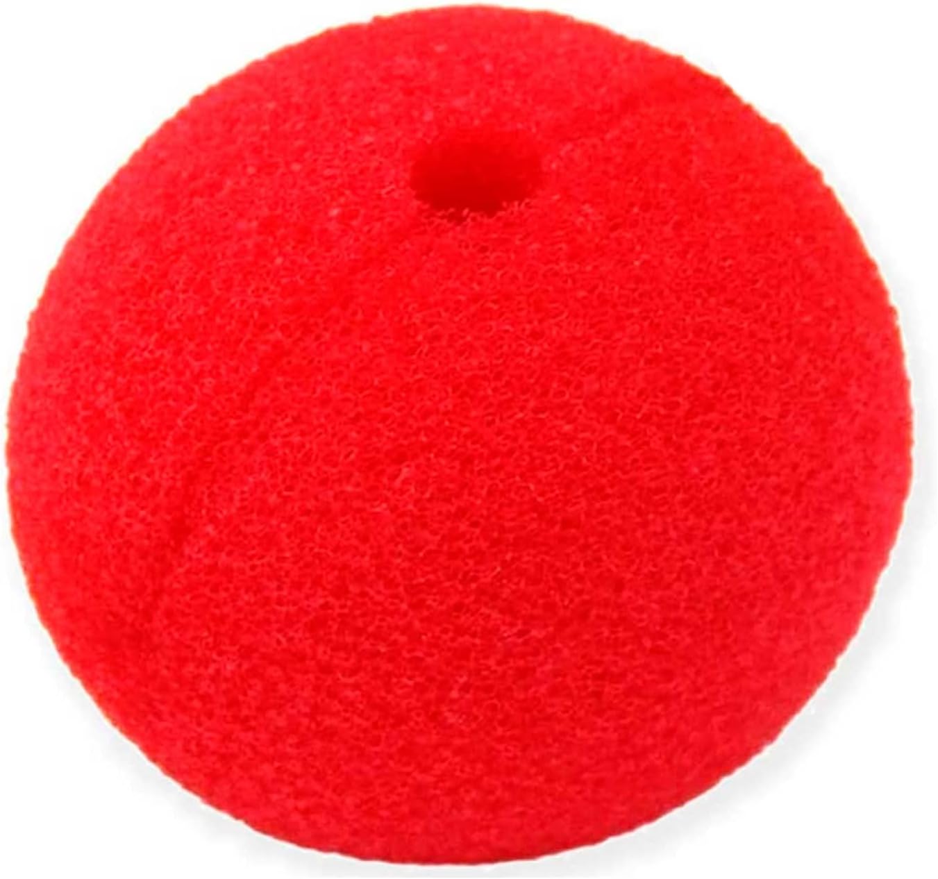 Acan Nariz roja de espuma, nariz de payaso, complementos de disfraces, carnaval, halloween, cosplay, circo, fiestas, cumpleaños, adulto, diámetro 4,5 cm