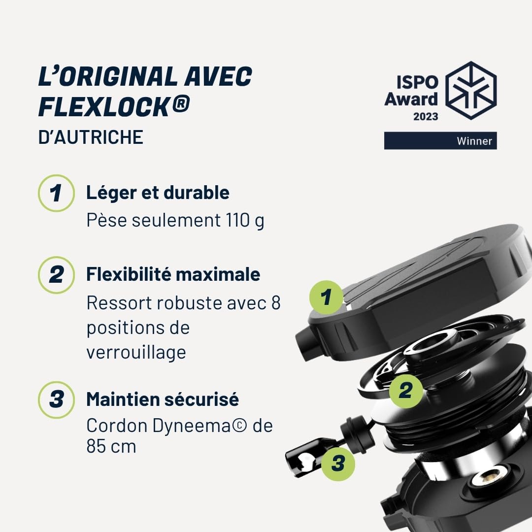 REELOQ Protection Pro pour Smartphone, avec Sac à Dos pour téléphone Portable et câble de sécurité Enroulable pour téléphone Portable, Noir, Version Sangle, Noir, Version Sangle