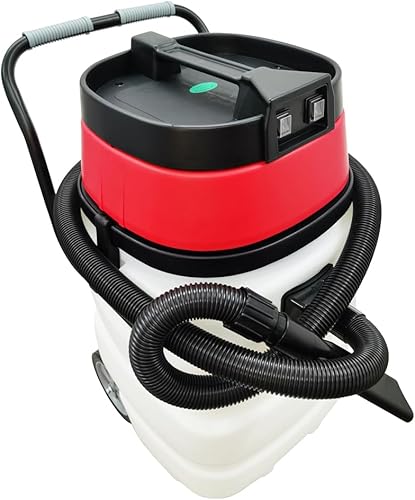 Miniatura 5 de Aspirador industrial húmedoseco de 24 galones de succión de agua comercial succión de vacío 2 motores 110V