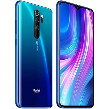 Xiaomi Redmi Note 8 Pro (64GB, 6GB) 6.53", 64MP Quad Camera, Helio G90T Gaming Processor, Dual SIM GSM Unlocked - US & Global 4G LTE International Version (Ocean Blue, 64 GB)