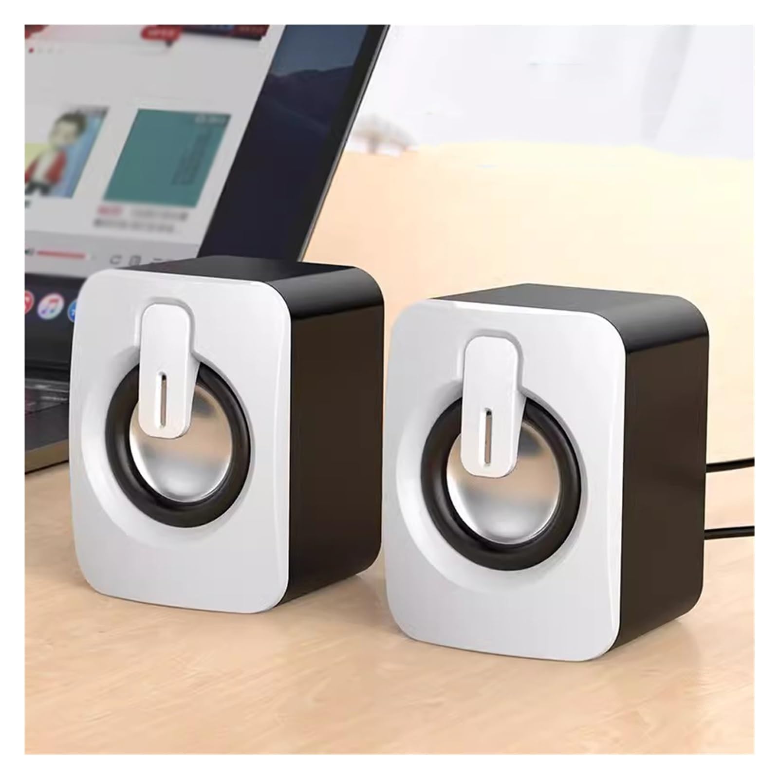 Desktop Home Computer Audio Laptop Piccolo altoparlante Subwoofer desktop cablato(3-Pack)