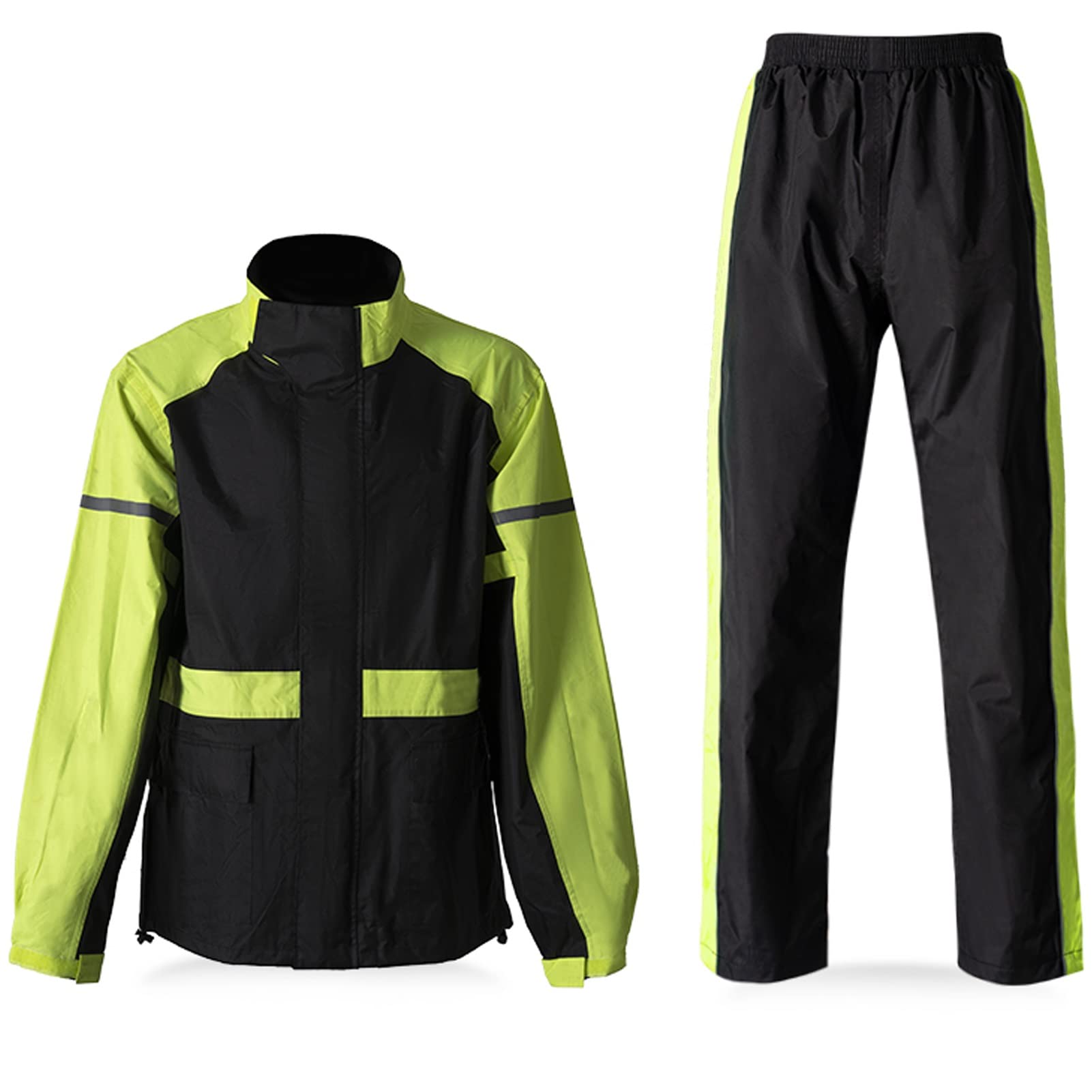 KFGISD, Breathable Rain Gear Reusable Cycling Rainwear for Outdoor,Raincoats(Green,XXL)