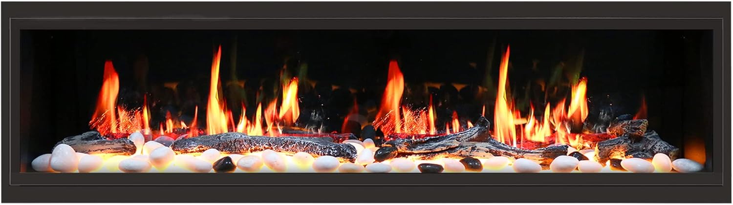 Electric Fireplace with Realistic Flames