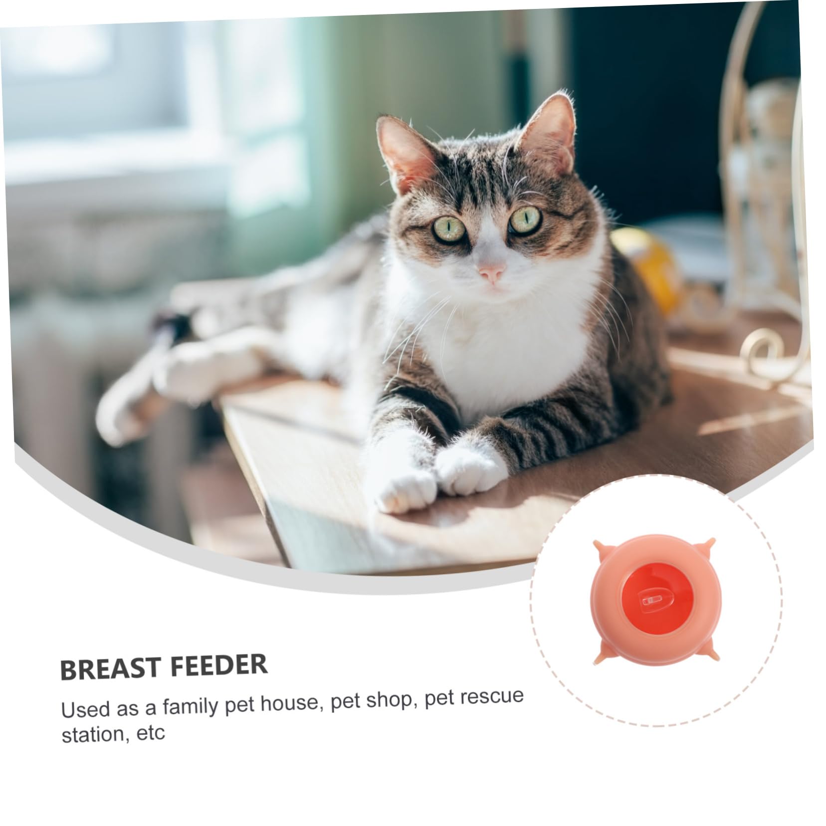 Milisten Biberon per Cuccioli in Silicone Rosa, Riutilizzabile per Alimentazione di Piccoli Animali Domestici, Strumento per Allattamento e Gioco per Gattini e Cani Appena Nati