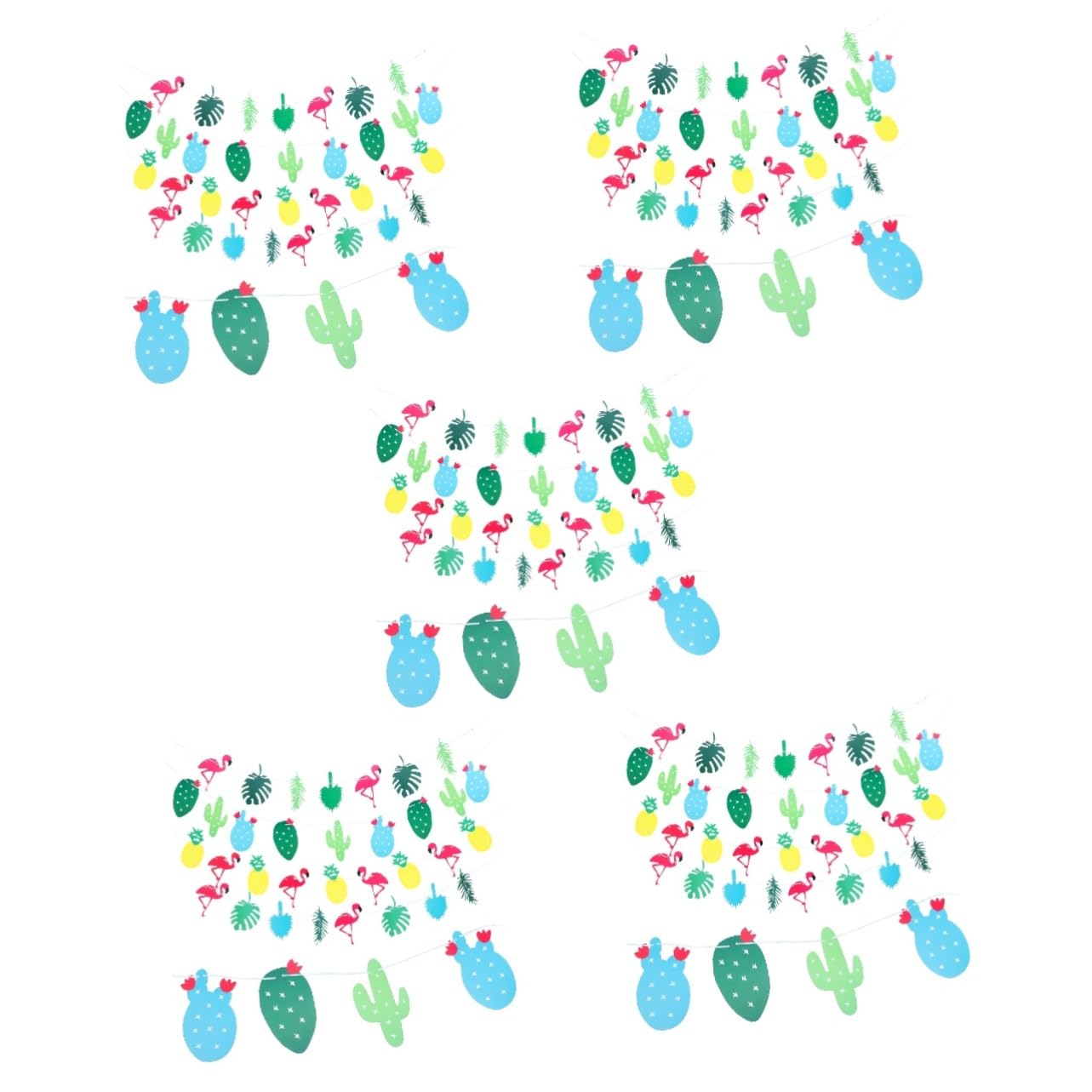TOYANDONA Teiliges Hawaiianisches Partybanner Mit Flamingo Und Obstdesign Dekoration Für Sommerfeste Hochzeiten Und Geburtstagsfeiern