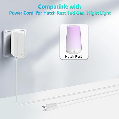 Miniatura 4 de Cable de alimentación de 5 V para máquina de sonido de bebé, luz nocturna, entrenador de sueño, adaptador de cable de alimentación de 5.9 pies