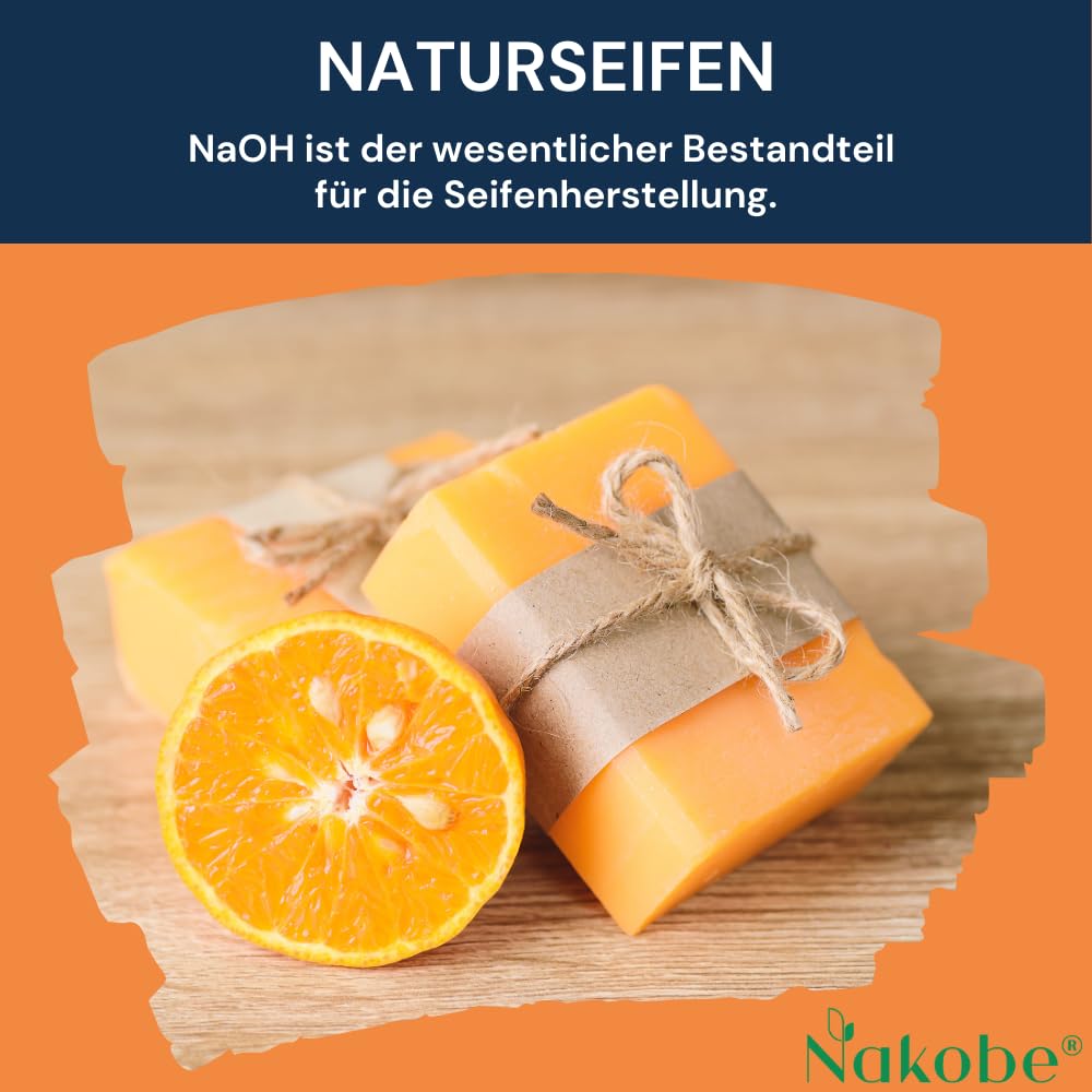 Hydroxyde De Potassium Nakobe - 1kg, 89.5% Pureté, Pour Fabrication Savon Et Nettoyage