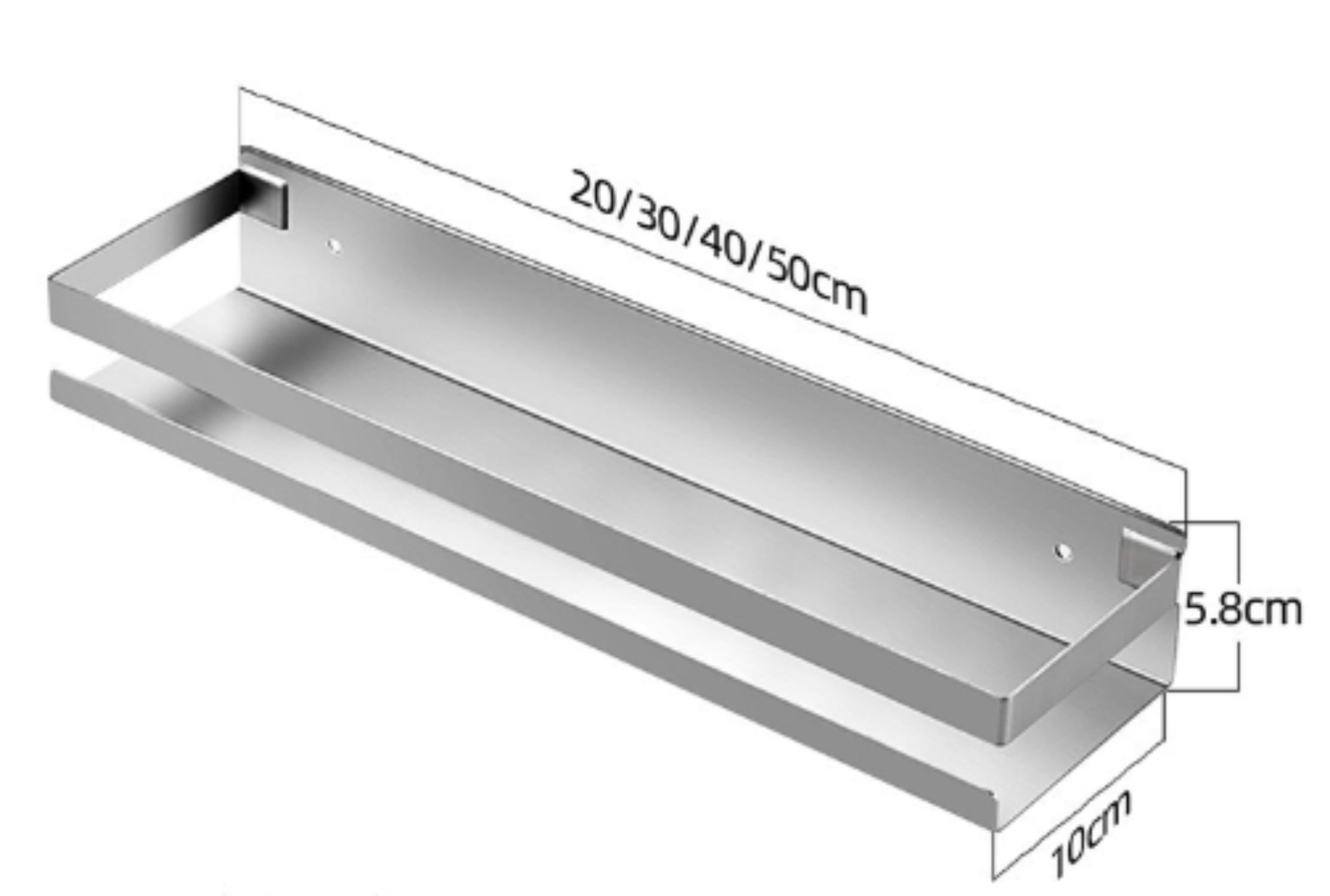 ステンレス　壁掛け棚　幅 約１１０cm （５） Amazon｜NICE FIVE ステンレス キッチン棚 スパイスラック 壁掛け 穴