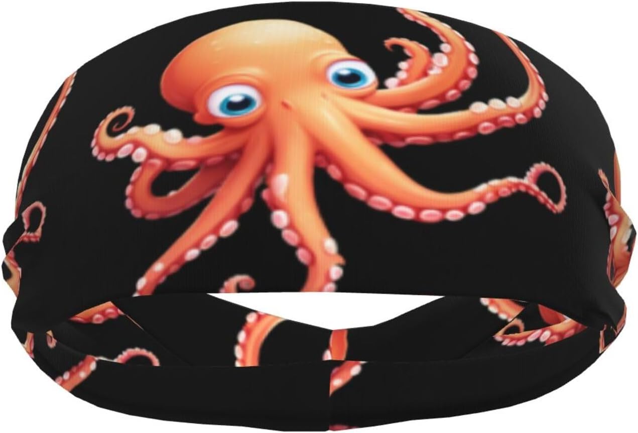 Octopus Swinging Its Tail Sports Sweatband – Stay Dry & Confident During Every Workout