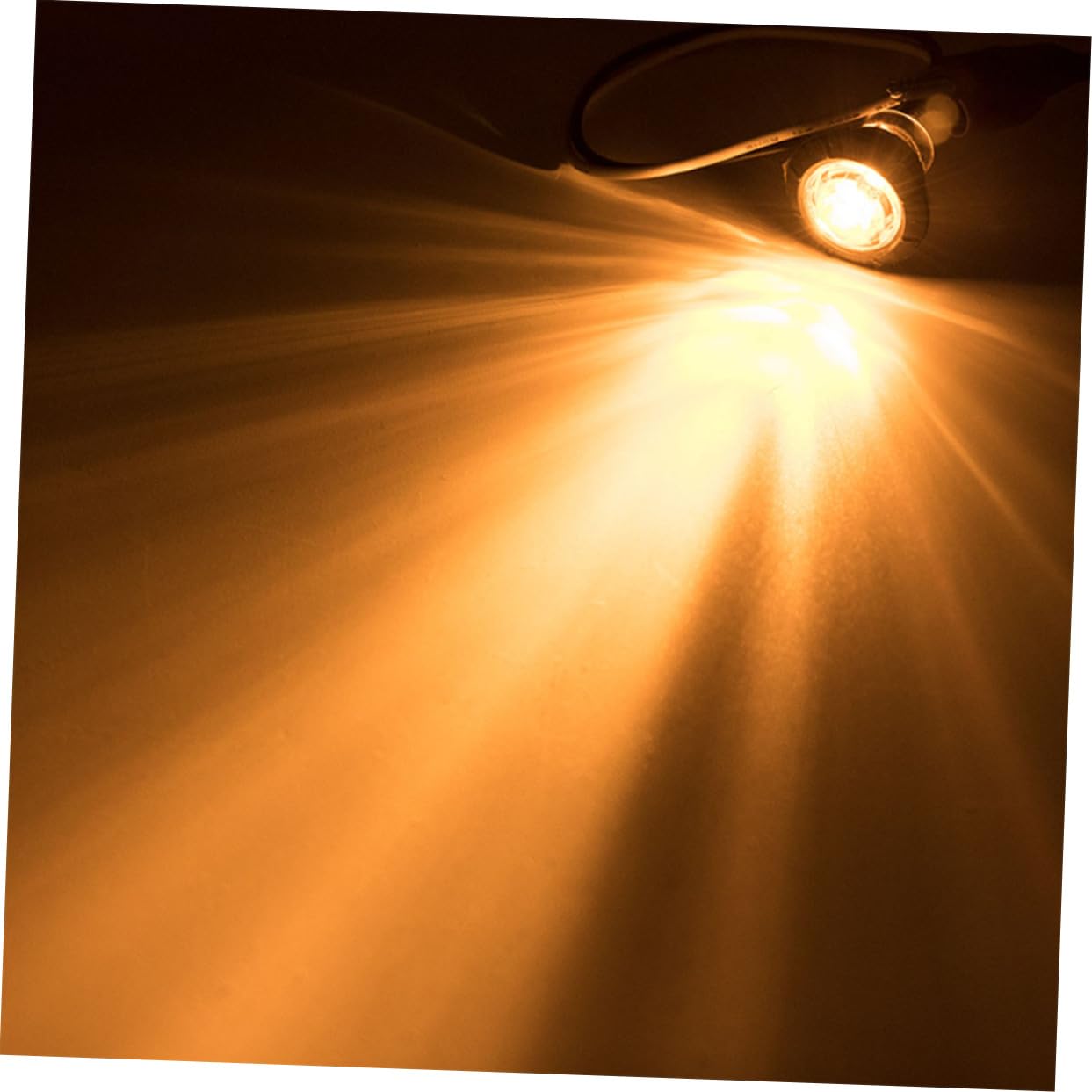 ibasenice 20 Luces Laterales Redondas de 3 LED para Camión Remolque de 12 V y Uso Prolongado