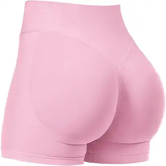 VOYJOY Women Workout Impact Shorts 2.5"/ 3.6"/ 4.5"/ 6" Scrunch Butt Lifting Gym Seamless Booty Biker Shorts at Amazon Women’s Clothing store