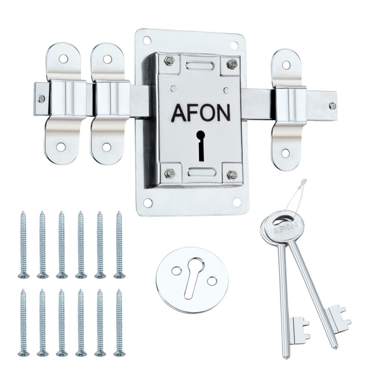 AFON 10 Chal Door Lock with 2 Keys Operated from Both Side of The Door, (S.S Finish) Lock (B09WK3HQWZ) Amazon Price History, Amazon Price Tracker