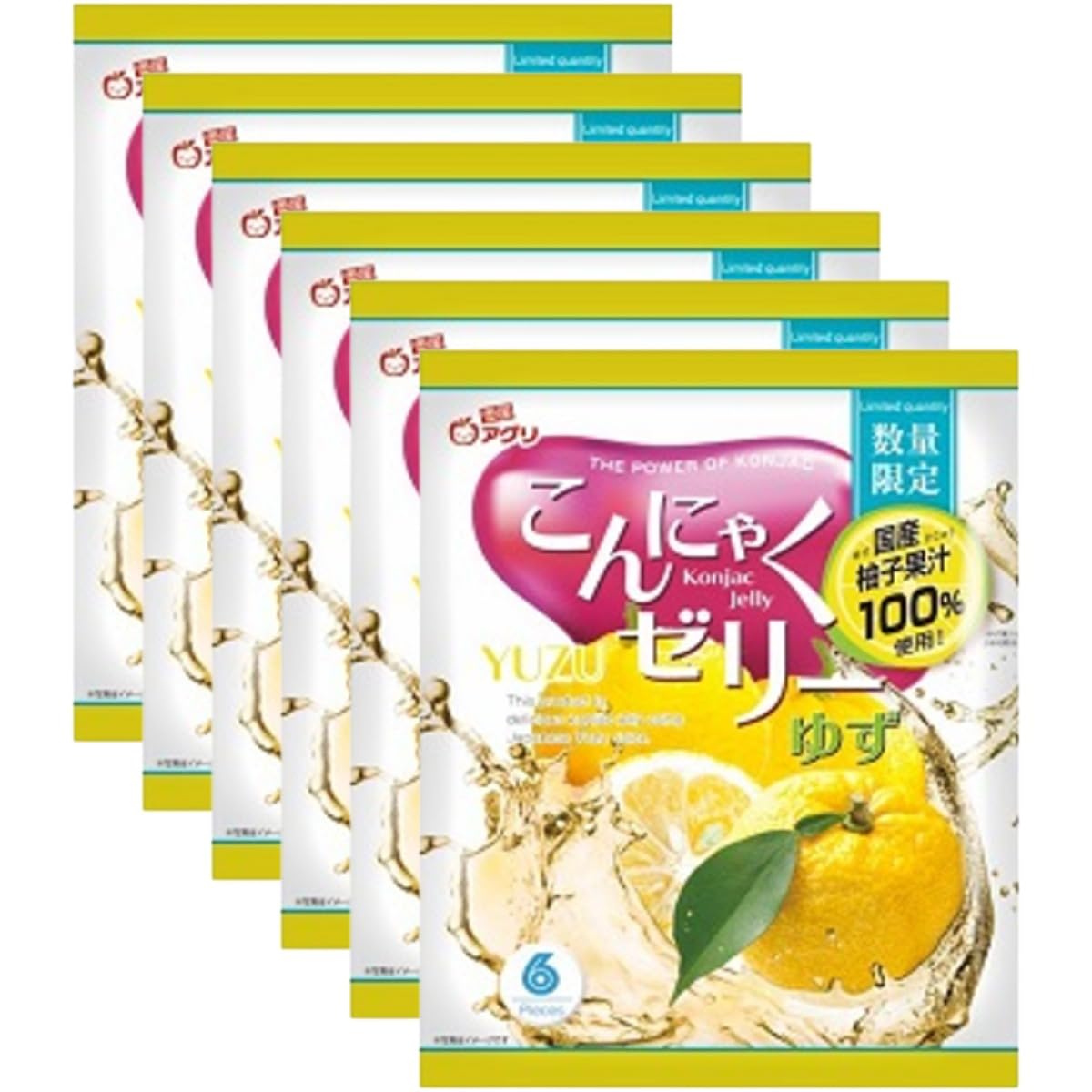 Amazon.co.jp: 雪国アグリ こんにゃくゼリー ゆず味 16g×6個入×6袋