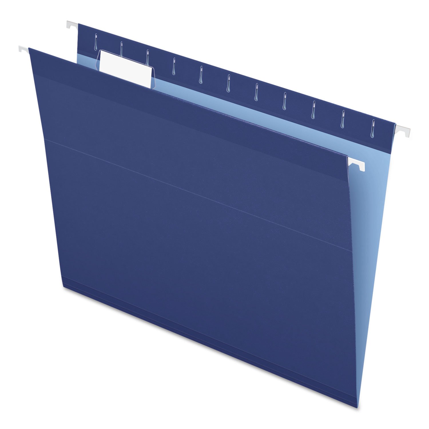 Carpetas colgantes reforzadas, Kraft, carta, azul marino, 25 por caja