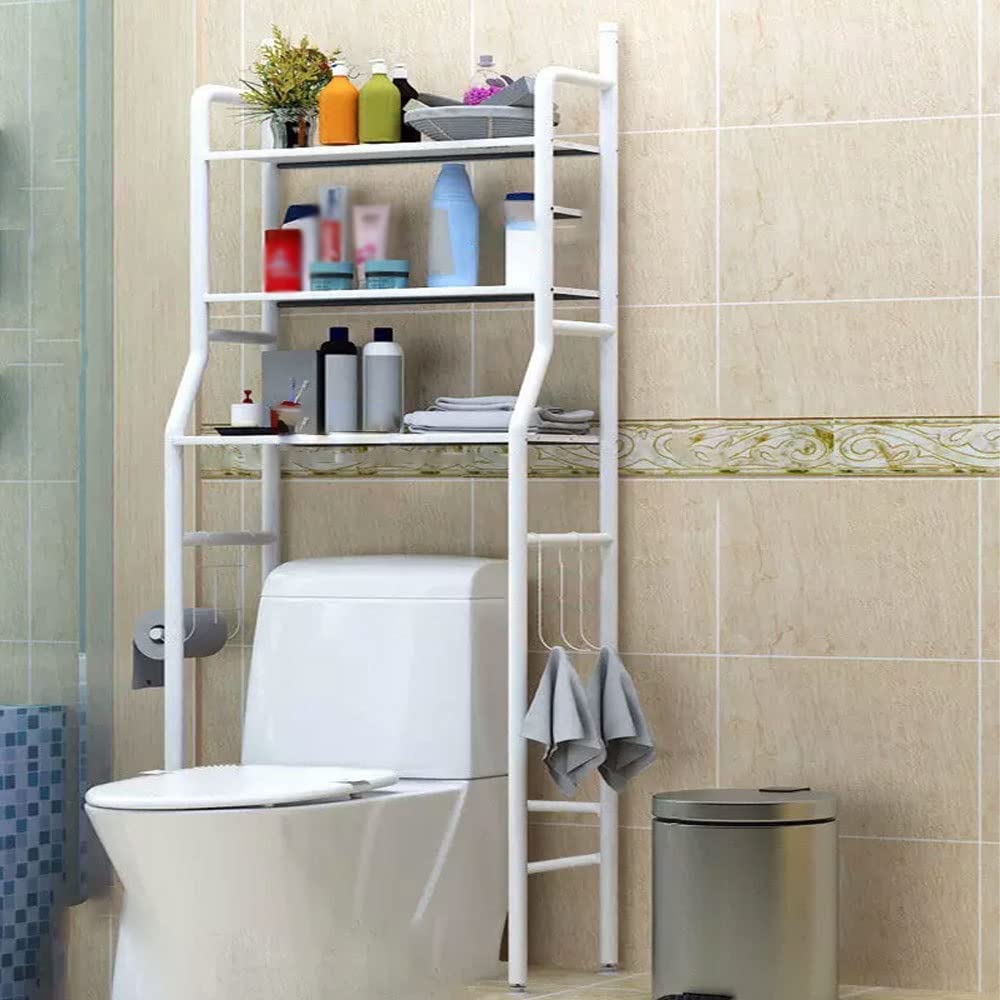 Waschmaschinenschrank üBerbauschrank Badezimmer Badezimmerregal Boden Wandmontage Toilette Waschbecken Regal Waschmaschine Toilette Lagerung Regal (Size : A)