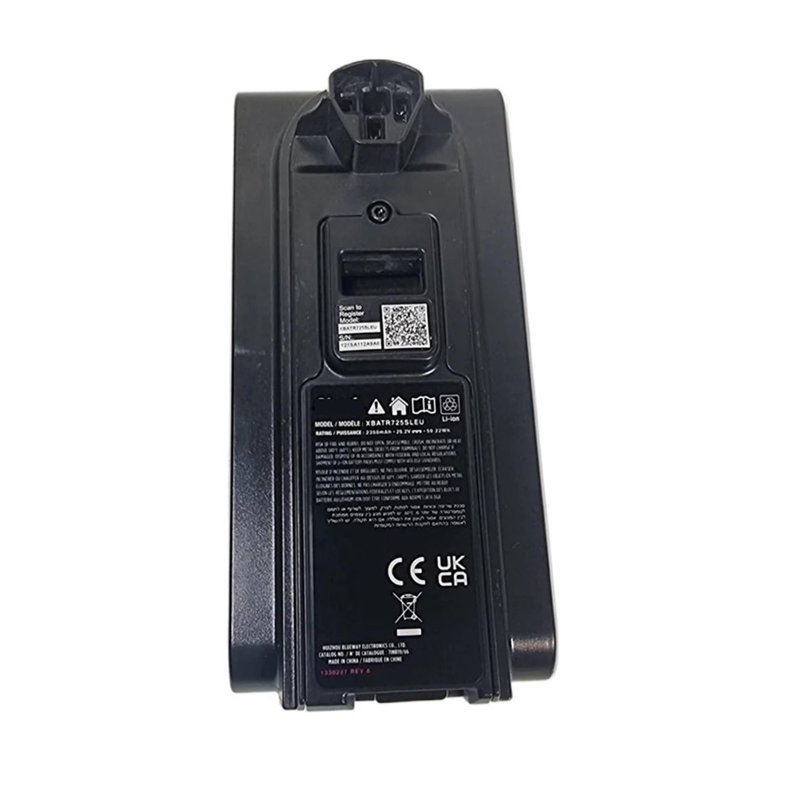 Zebraz One Color Li-Ion Battery Xbatr725sleu 2350Mah 25.2V, Compatible For Shark Iz400 & Iz420 Vacuum Cleaner，The Battery Has Been Tested