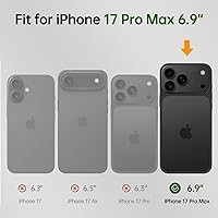 Vista 2 de Funda tipo cartera para iPhone 17 Pro Max con tarjetero de crédito, de piel sintética, con función atril, funda protectora a prueba de golpes