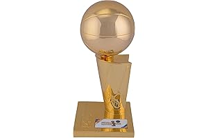2017 NBA Finals Champions Replica Larry O'Brien Trophy with Autographed Plate