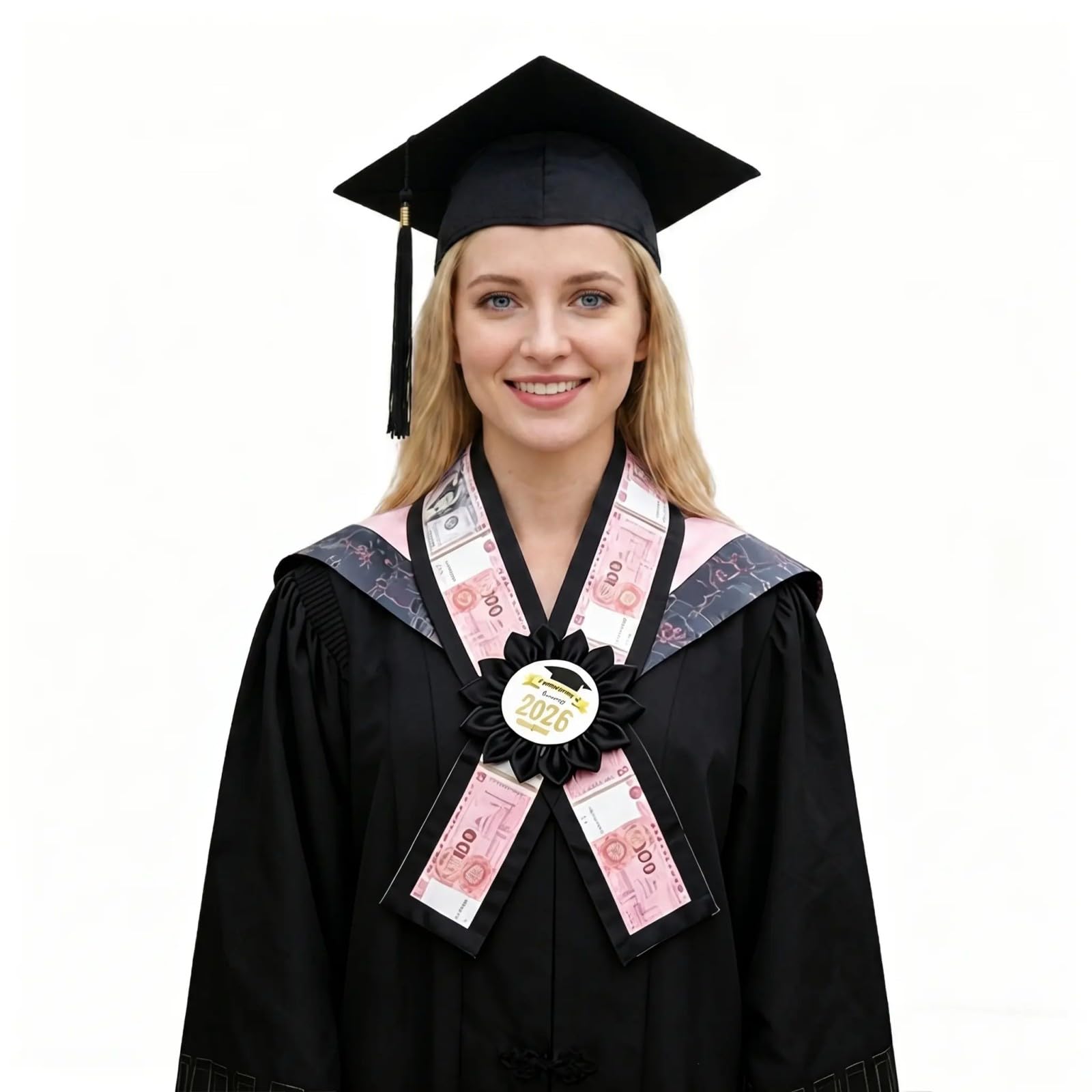 Msioytog Money Holder Graduation Money Holder Wreath for Students Photography Tool and Ceremony Event Celebratory Party Belt