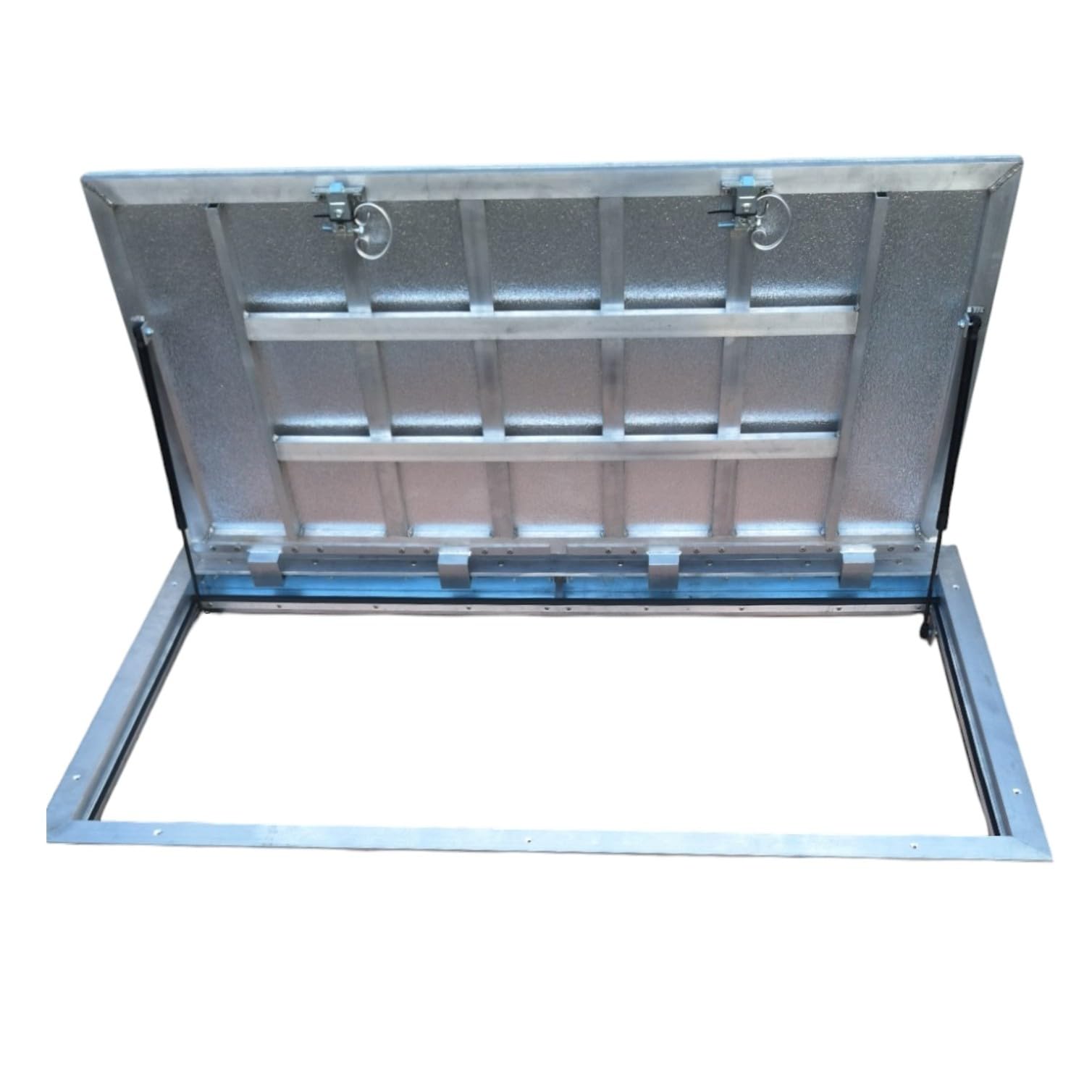 Coperchio Botola Alluminio 700 mm x 1600 mm Thermo Max 4 Guarnizione a quattro lati Porta Pavimento Chiusino Sigillo Portello ispezione Botola ispezione