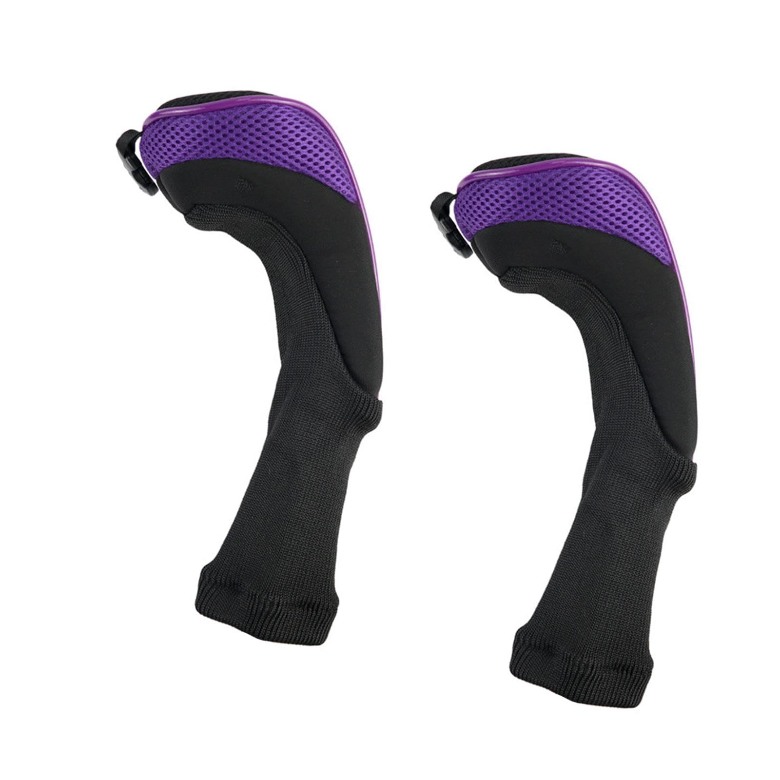 JISADER 2 Pack Golf Hybrid Headcovers Portable Accessories, Purple