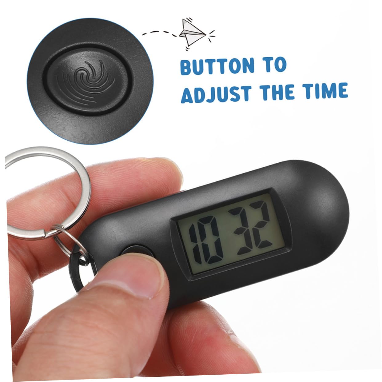 Yardenfun Montres Électroniques Portables Étanches 2 Pièces Clip, Design Compact Pour Paquet à Dos Et Ceinture, Adaptées Aux Étudiants En Examen