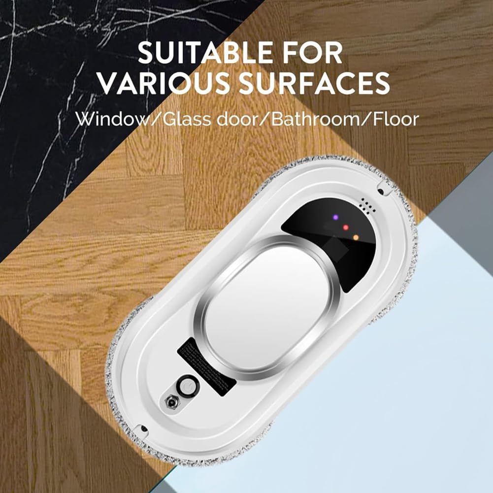 Robot per La Pulizia delle Finestre Intelligente con, Pulitore Elettrico per La Casa, con Spina EU.