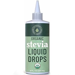 Organic Stevia Liquid Drops, 8 fl oz, Liquid Stevia Sweetener from Stevia Extracts, Zero Calorie Sweetener, Pure Stevia Liquid, Zero Carb Sweetner & Keto Sugar Substitute, 1800+ Servings